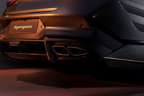 Exhaust Pipe of Bentley Supersports