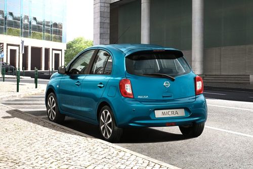Rear Cross Side View of Nissan Micra