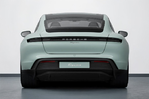 Full Rear View of Porsche Taycan