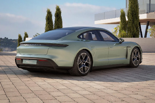 Taycan Rear angle view