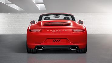 Full Rear View of Porsche 911 Carrera Cabriolet