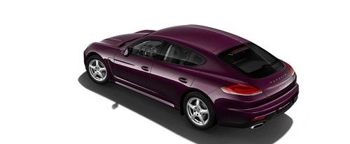 Rear Cross View of Porsche Panamera Diesel