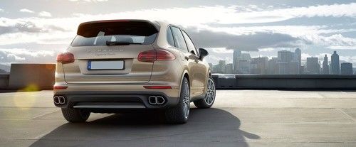 Cayenne Turbo Rear angle view