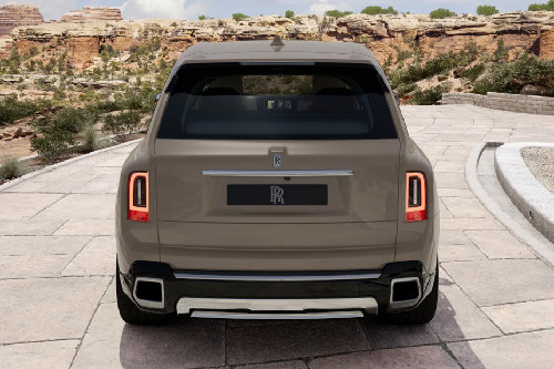 Full Rear View of Rolls Royce Cullinan