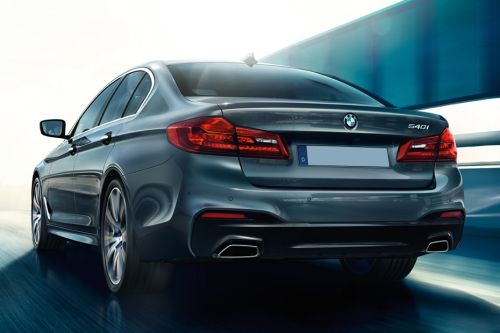 Rear Medium View of BMW 5 Series Sedan