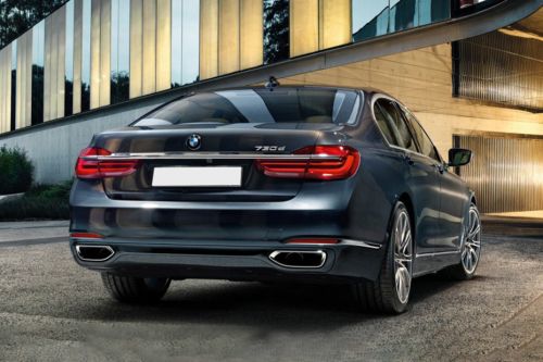 7 Series Sedan Rear angle view