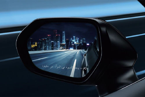 Toyota Camry Hybrid Drivers Side Mirror Rear Angle