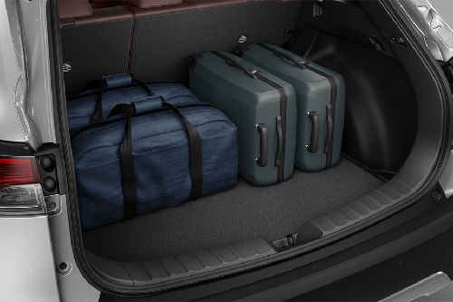 Trunk Open Closer View of Corolla Cross Hybrid