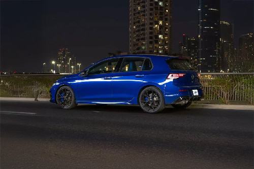 Rear Cross View of Volkswagen Golf R
