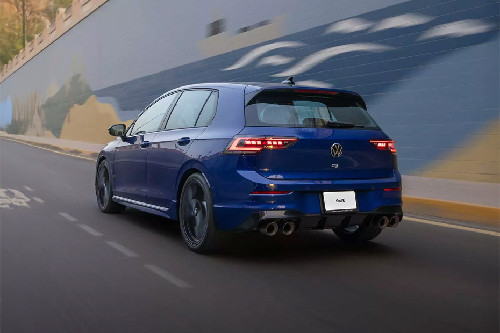 Rear Medium View of Volkswagen Golf R