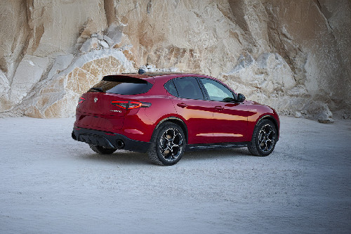 Stelvio Rear angle view