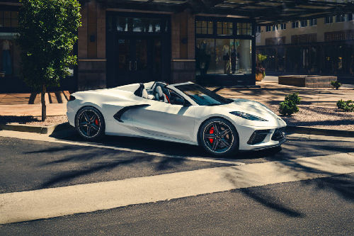 Chevrolet Corvette Stingray Front Cross Side View