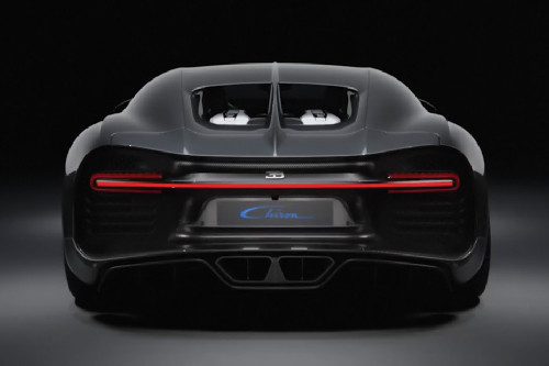 Full Rear View of Bugatti Chiron