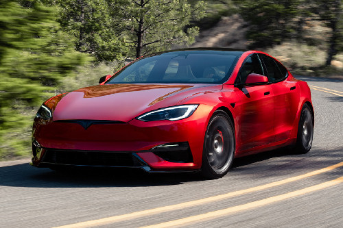 Tesla Model S Front Side View