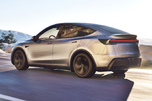 Rear Cross View of Tesla Model Y
