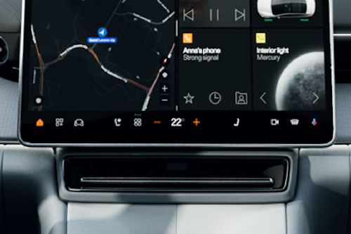 Front AC Controls of Polestar 4