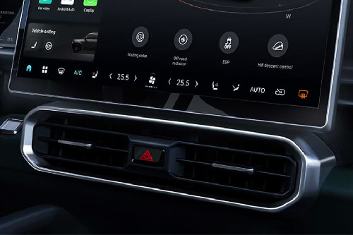 Front AC Controls of Jetour T2