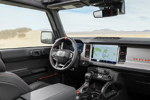 Dashboard View of Bronco Raptor