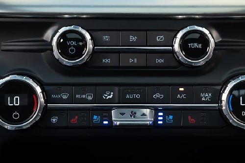 Front AC Controls of Ford F-150 (2022-2023)