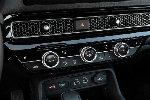 Front AC Controls of Honda Civic (2022-2024)