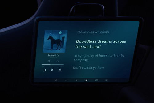 Rear Seat Entertainment of Xiaomi YU7