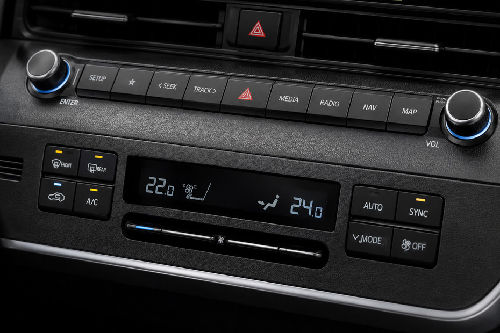 Front AC Controls of Hyundai Kona