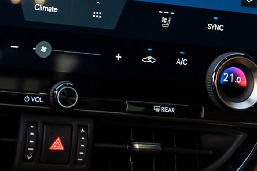 Front AC Controls of Lexus NX Hybrid