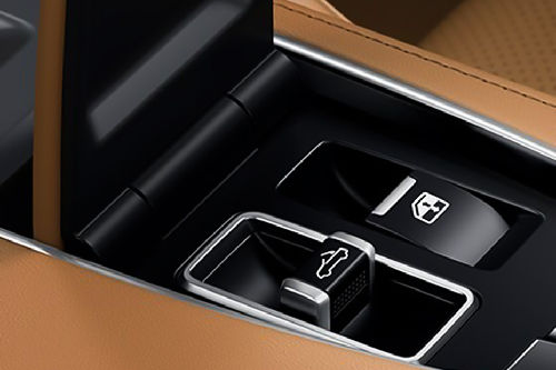 Center Controls of Lexus LC 500 Convertible