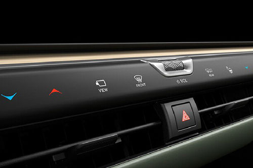 Front AC Controls of Lexus ES 500e