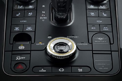 Center Controls of Bentley Continental GTC