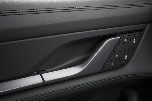 door handle interior of Porsche Taycan