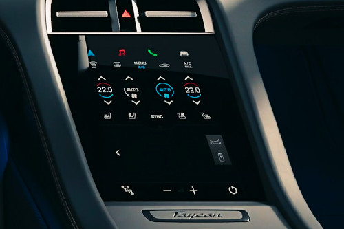 Front AC Controls of Porsche Taycan