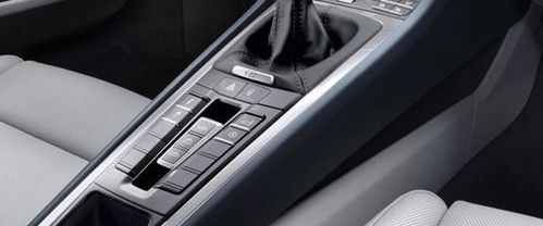 Center Controls of Porsche 911 Carrera Cabriolet