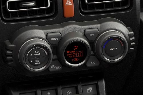Front AC Controls of Suzuki Jimny 5 Door