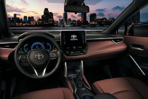 Dashboard View of Corolla Cross Hybrid (2023-2024)