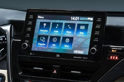 Front AC Controls of Toyota Camry Hybrid