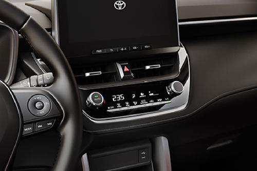Front AC Controls of Toyota Corolla Cross Hybrid