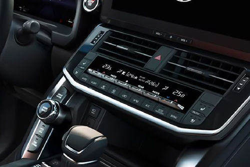 Front AC Controls of Toyota Land Cruiser Hybrid