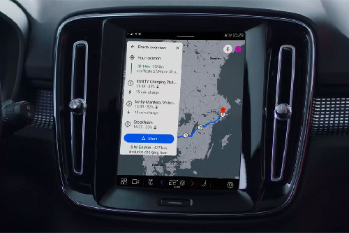 XC40 Recharge gps navigator