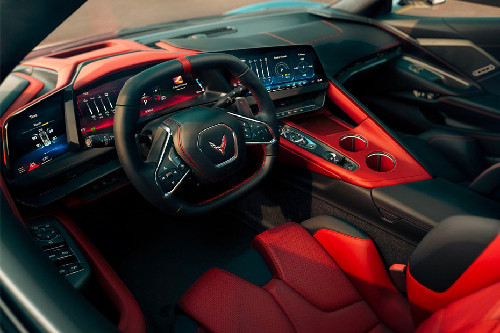 Dashboard View of Corvette Z06 2026