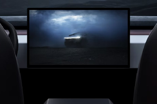 Stereo View of Cybertruck